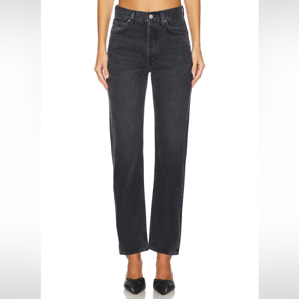 AGOLDE 90’s High Rise Straight Black Jean